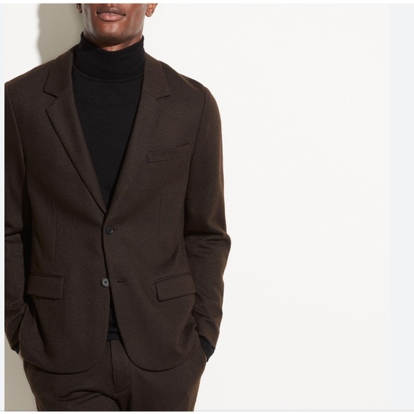 Vintage Men’s Blazer Brown Wool Formal Business Old money Academia 46L - Picture 1 of 14